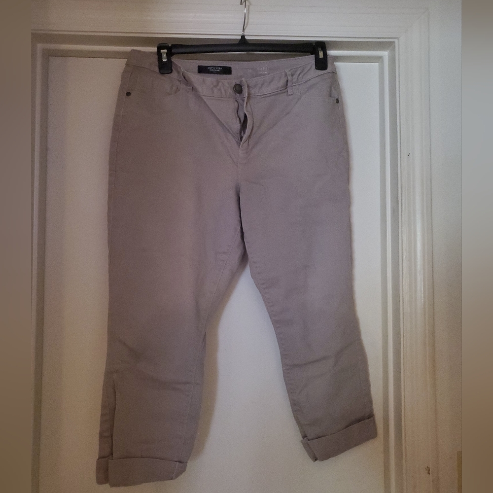 Denim capris